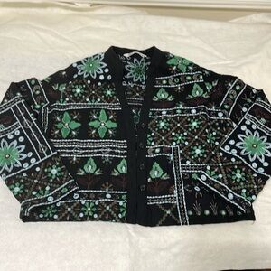 Zara embroidered jacket